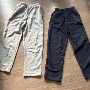 Fleece Pants - Gray and Black